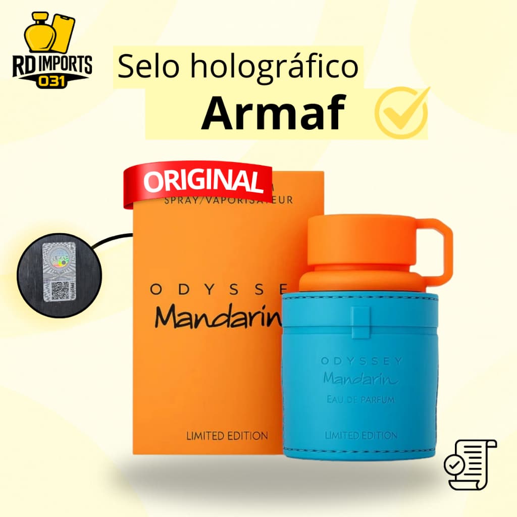 Perfume Árabe Odyssey Mandarin Sky Armaf Edp 100ml Masculino Original Importado Selo Holográfico