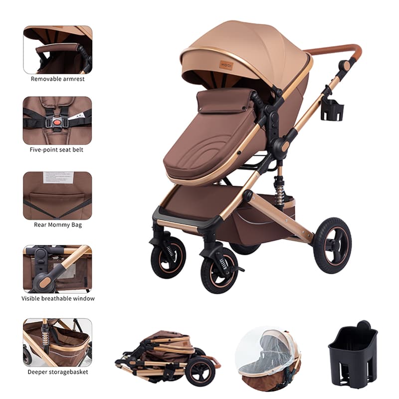 Carrinho de Bebê Passeio Reversível 15kg Runner Infantil Dobrável Compacto Leve e Aprovado P7
