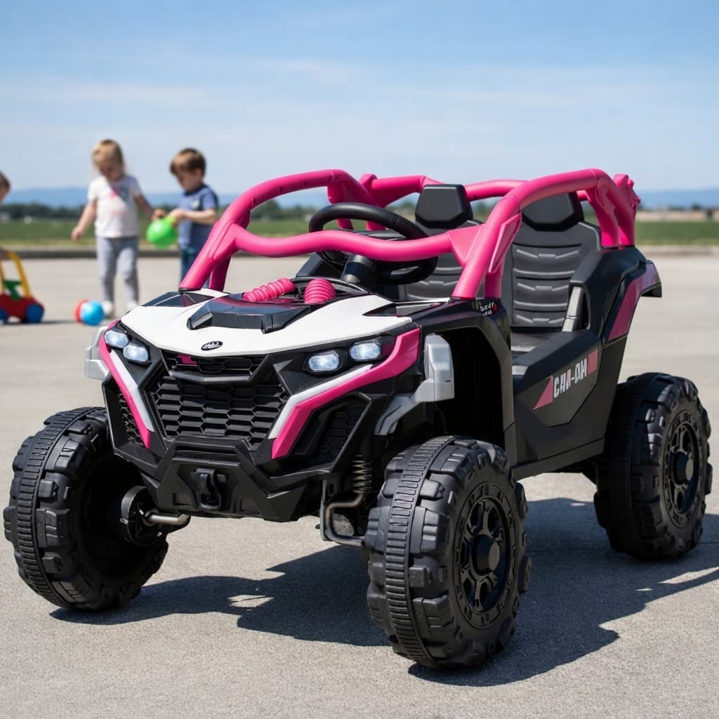 Carro Carrinho Jipe Elétrico Infantil UTV MAX com Controle Luzes LED e Som até 30kg