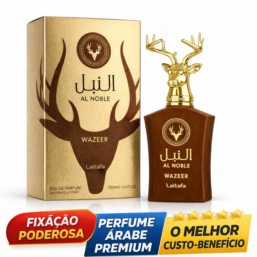 Perfume Al Noble Wazzer Masculino Original Árabe 100ml Importado Fixação Alta