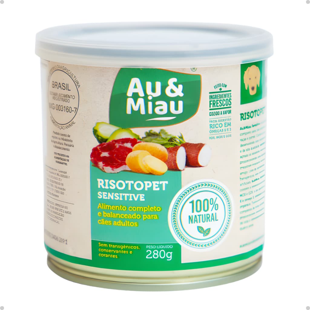 Ração Úmida Para Cachorro Au&miau Risotopet Sensitive