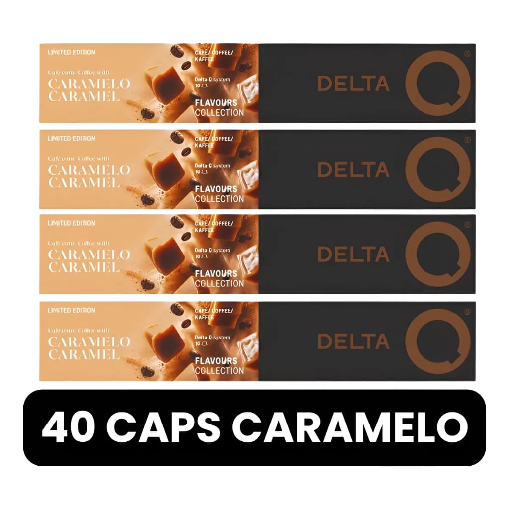 40 Cápsulas Café Expresso Com Caramelo Cafeteira Delta Q
