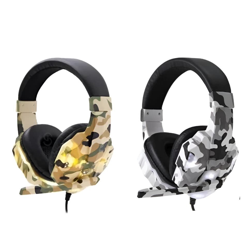 Headset Gamer Fone De Ouvido Com Fio Profissional Led USB PC Gamer Notebook Entrada P2 Áudio PS5