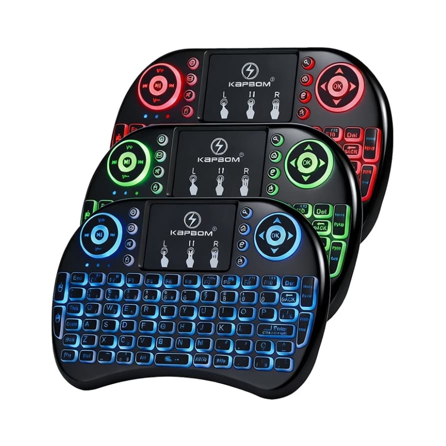 🎮 Mini Teclado Sem Fio Wireless RGB AL‑313 | Controle p/ Smart TV, PC, TV Box 📺