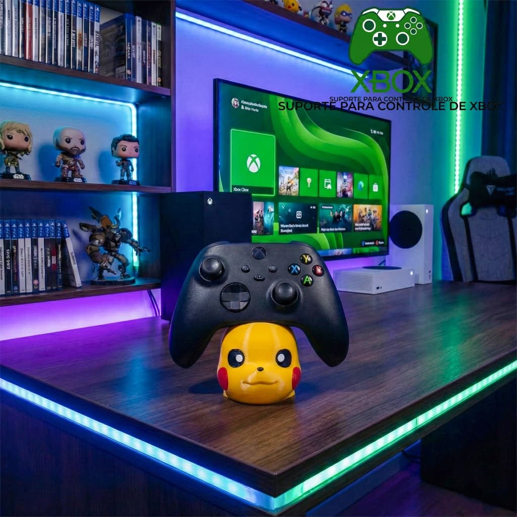 Base Suporte Controle Video Game Decoração Presente Geek