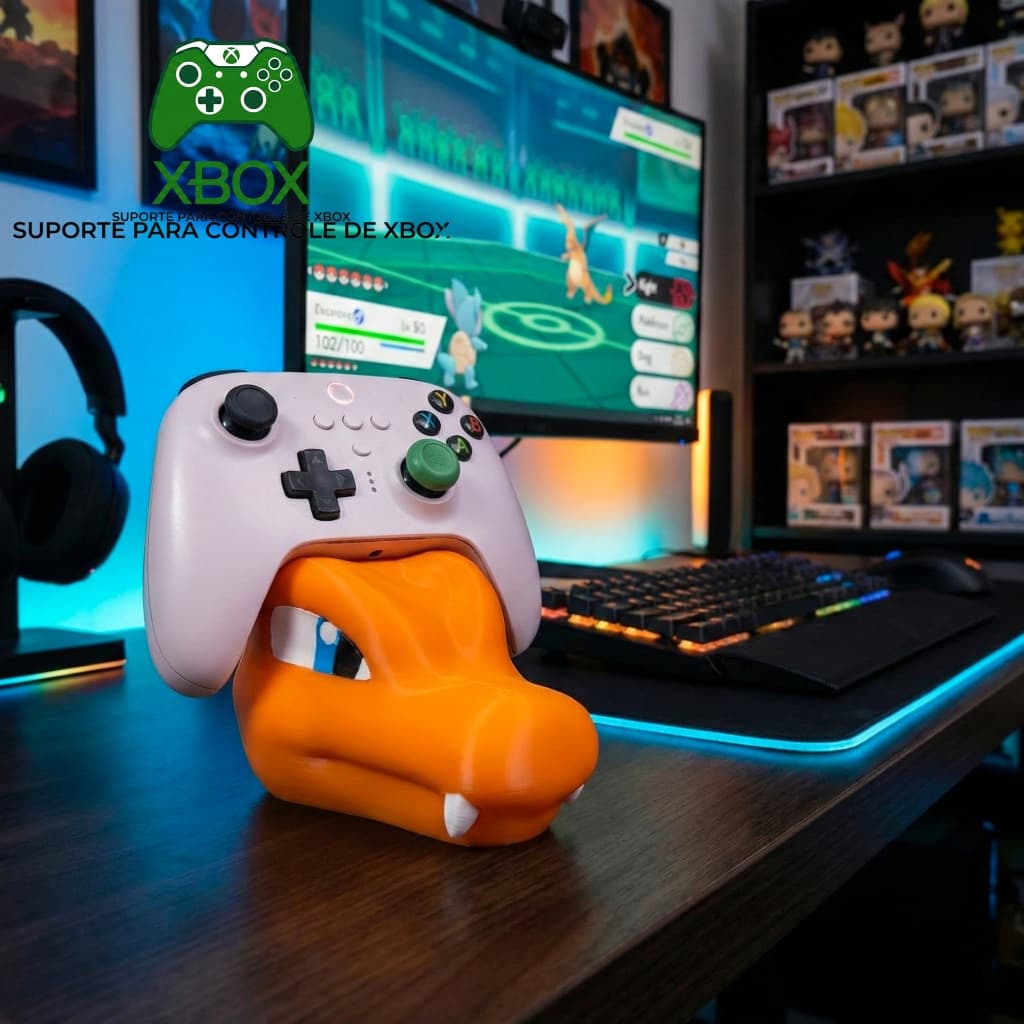 Base Suporte Controle Video Game Decoração Presente Geek Personagem