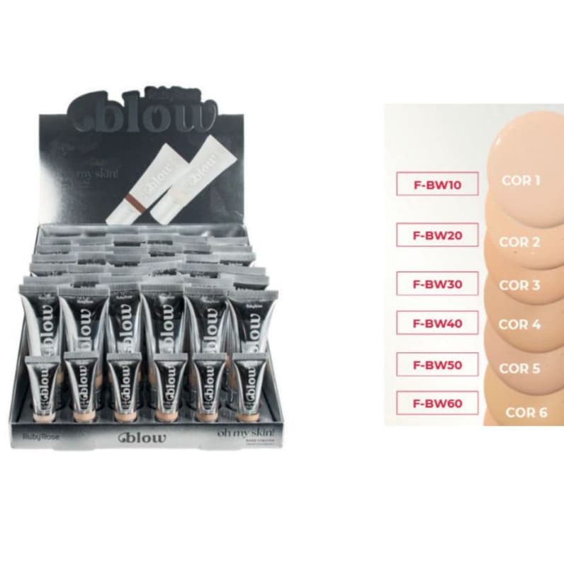 Box 36 Unids Base Liquida Blow - Ruby Rose