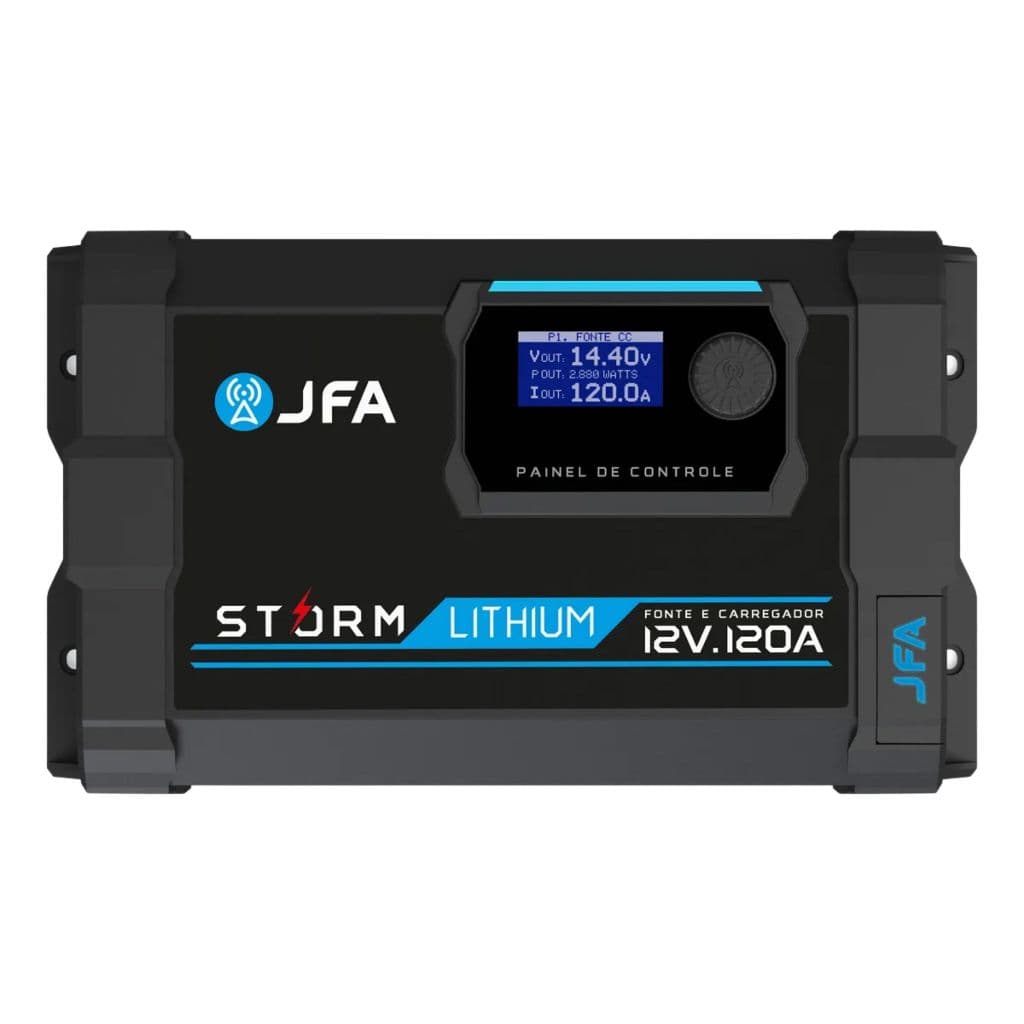 Fonte Carregador JFA 120A Storm Lithium Bateria Litio Bivolt