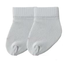 Kit 12  Meias BRANCAS para Bebê Recém Nascido - saída de maternidade - 0 a 09 meses enxoval de bebê