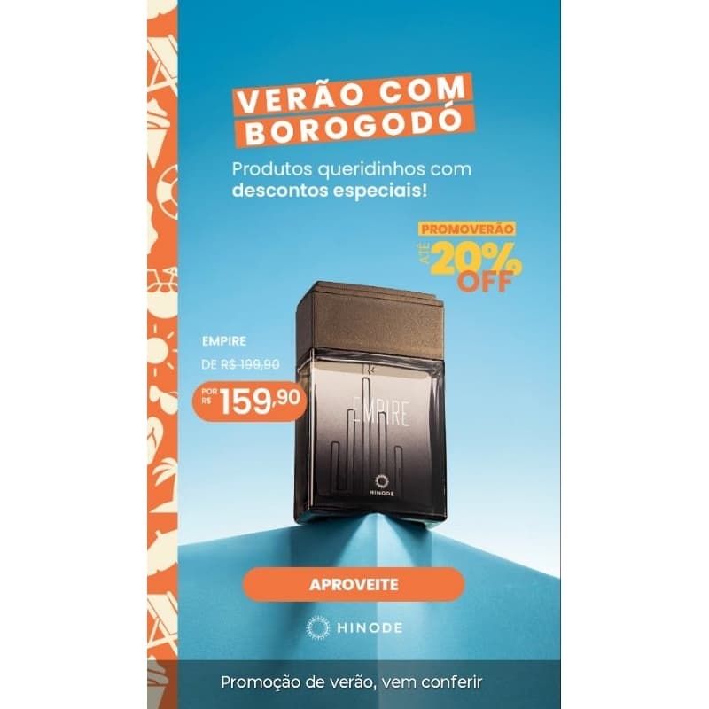 Perfume Masculino Empire Hinode 100ml Original Alta Fixação Importado Masculino