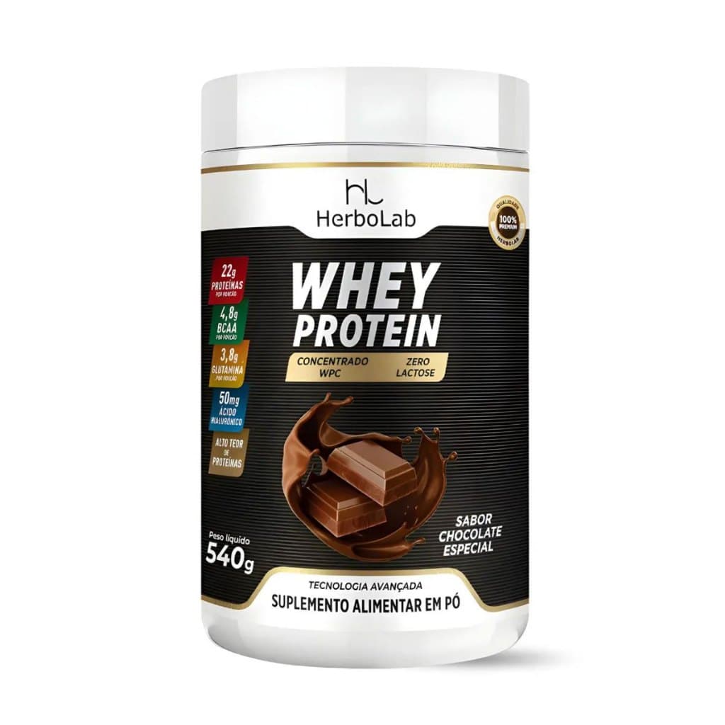 Herbolab Whey Protein - Chocolate 540g | ZERO LACTOSE