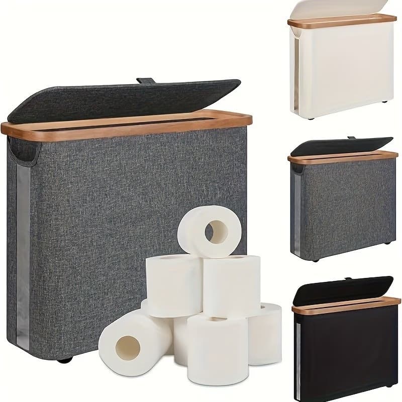 Cesto De Papel Higiênico Para Banheiro Com Tampa Cesta De Armazenamento Multiuso
