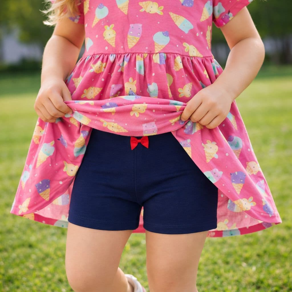 Kit 3 Shorts Cores Sortidas Infantil Menina Segunda Pele Algodão Confortável Bebê | Feminina | Tam 2 ao 12 anos