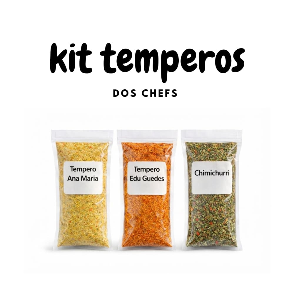 Kit Temperos dos Chefs – Tempero Ana Maria, Tempero Edu Guedes e Chimichurri (3x50g)
