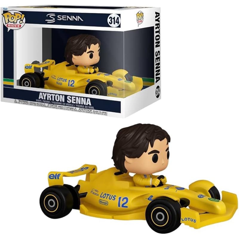 carrinho formula 1 Boneco Funko Pop Ayrton Senna e Lewis Hamilton