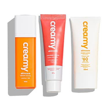 Kit Rotina Clareadora Básica - Vitamina C + Calming + Protetor Solar