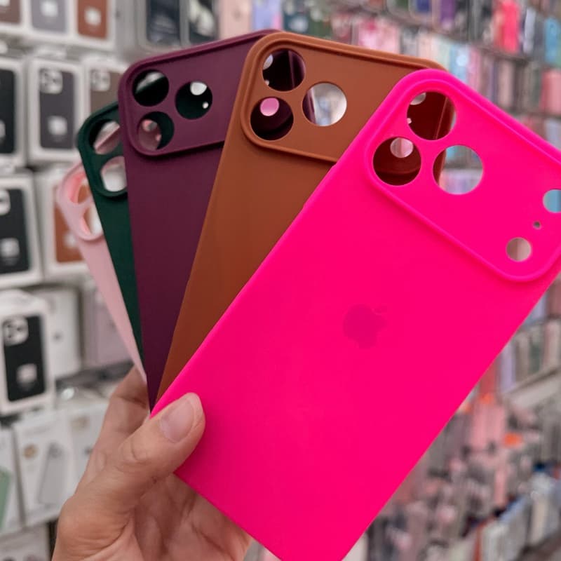 Capa Capinha Para IPhone 17 17Pro 17ProMax  Silicone Aveludada C/ Proteção na Câmera Fechada Case
