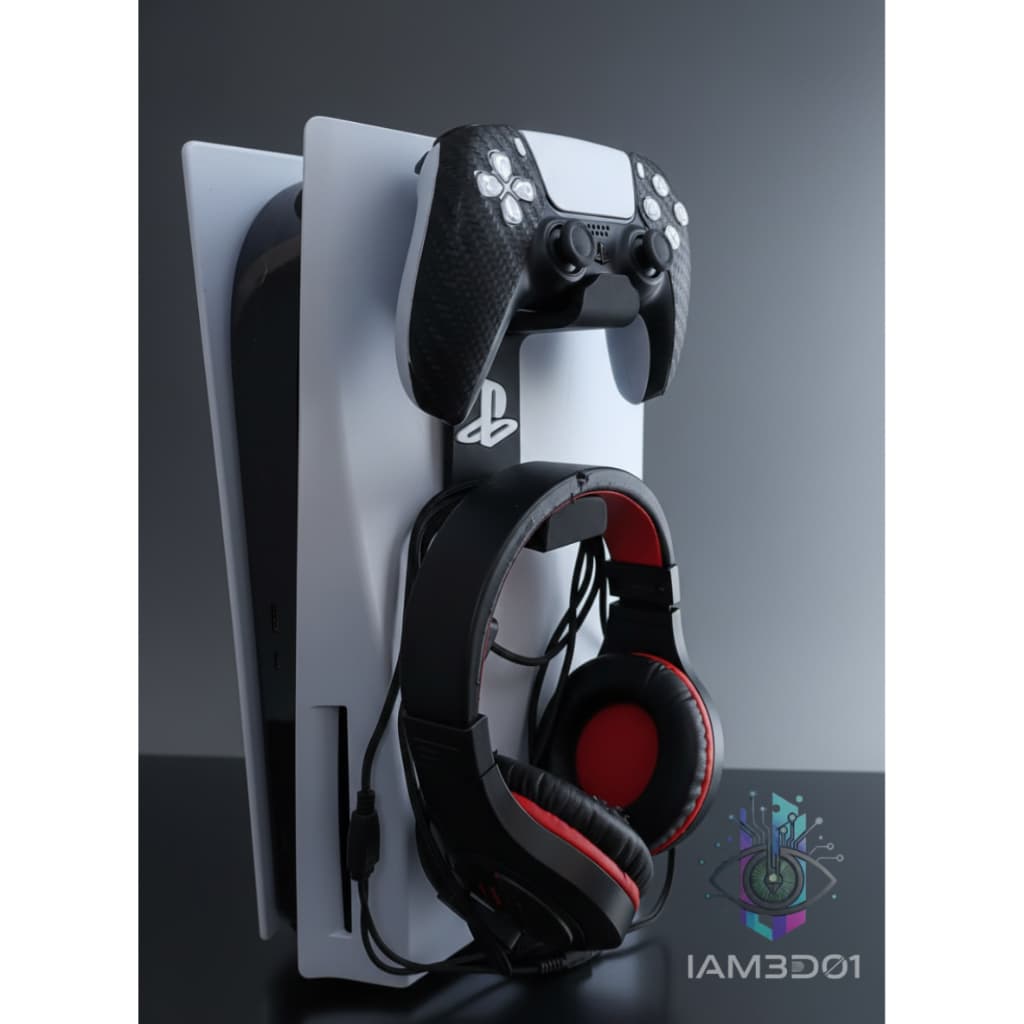 Suporte Gamer Universal PS5 para Controle de Videogame e Headset