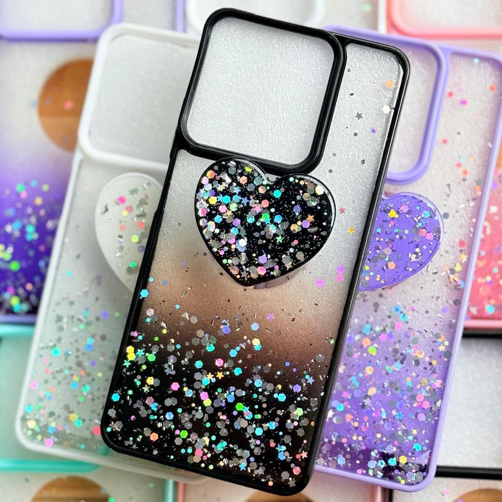 Capa Capinha com suporte de coração para Motorola Moto Edge 60 Fusion / Moto Edge 60 / Moto G06 G16/ Moto G56 / Moto G86