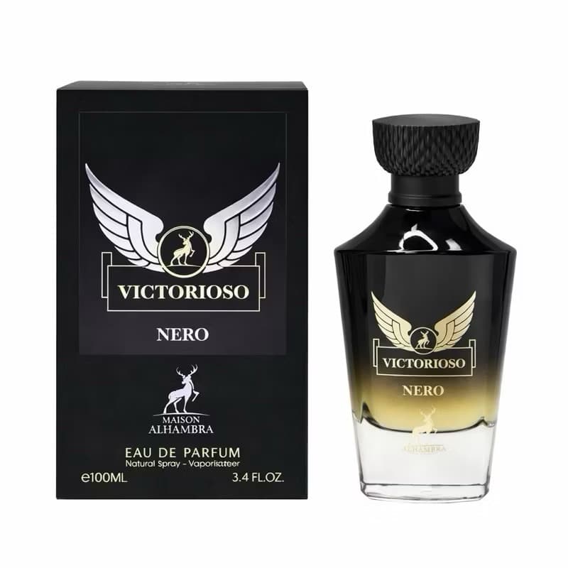 Perfume Victorioso Nero Maison Alhambra 100ml – Masculino Árabe Importado Eau de Parfum-Envio imediato