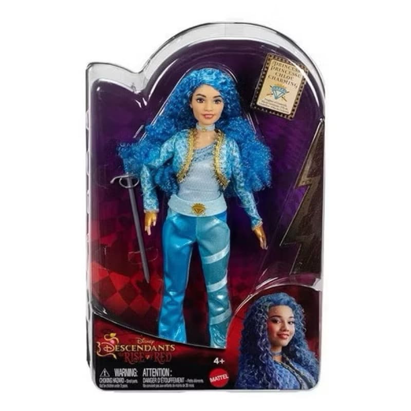 Boneca Princesa Chloe Charming Mattel Disney Descendentes Articulada