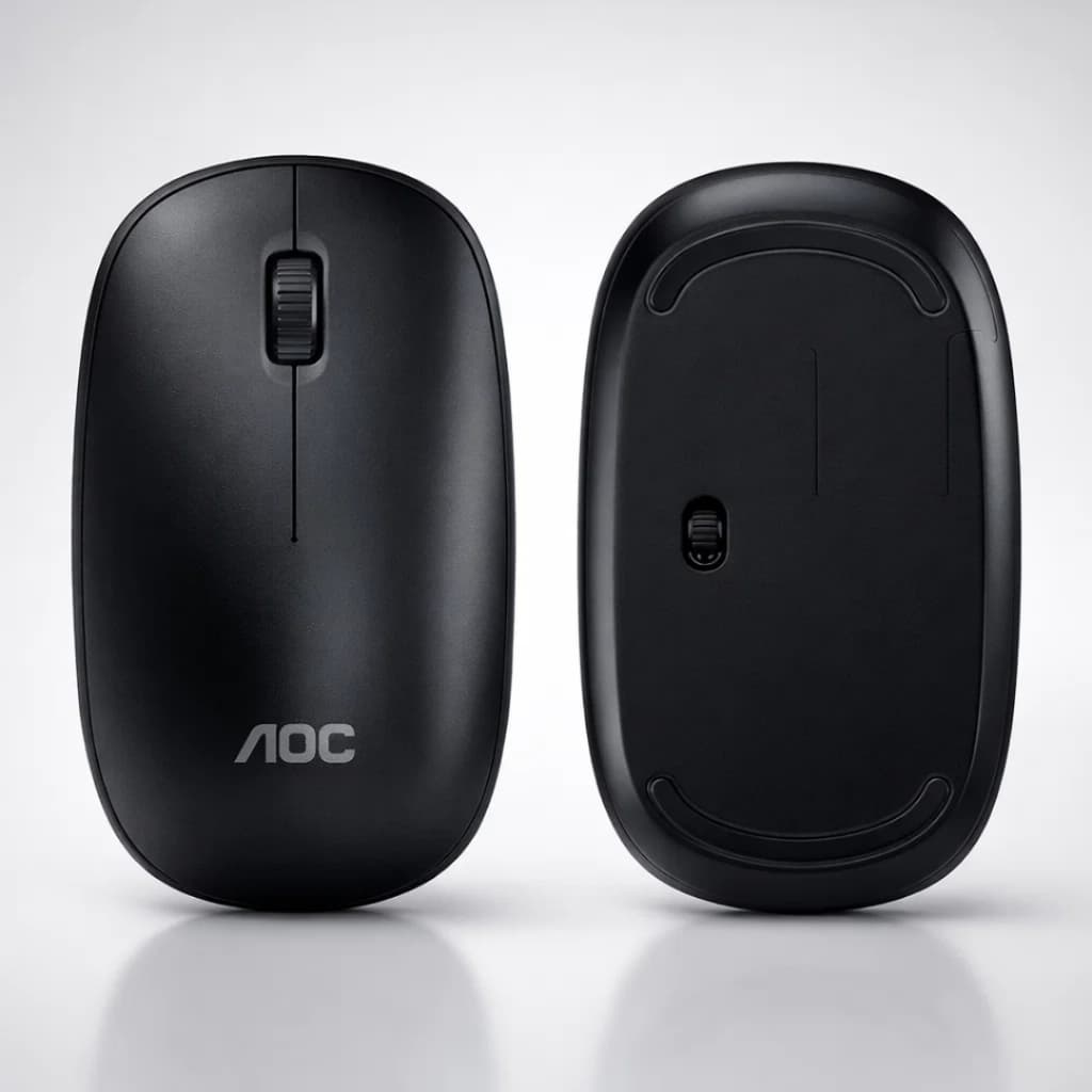 Mouse SILENCIOSO! Sem Fio USB 2.4ghz Office Wireless Escritório Trabalho Estudo Jogos Ms200b Aoc