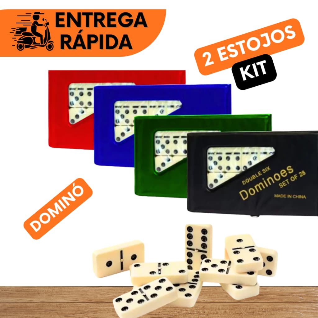 DOMINO COM 28 PEÇAS É IDEAL PARA QUEM BUSCA PRATICIDADE NOS MOMENTOS DE LAZER DIVERSAO EM FAMILIA