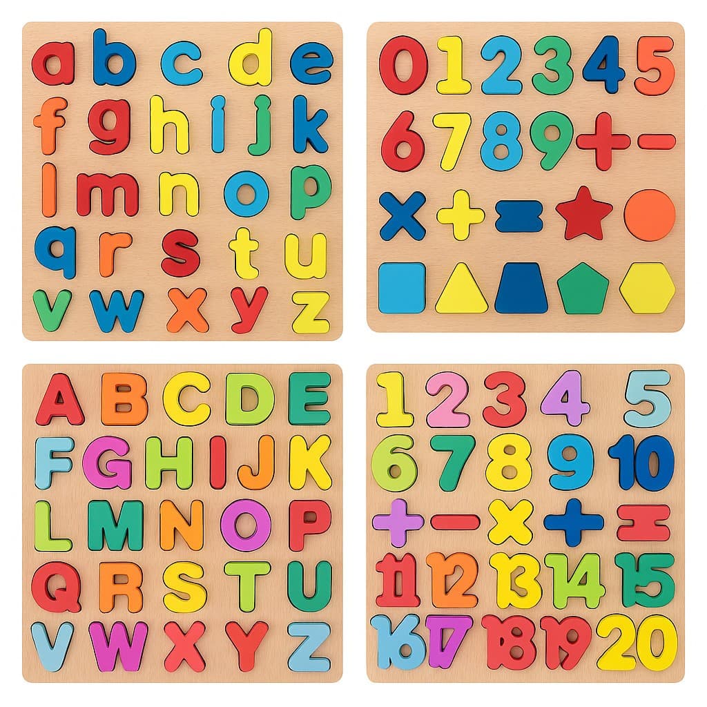 Tabuleiro Educativo Alfabeto Pedagógico Letras Números Formas Geométricas Brinquedo