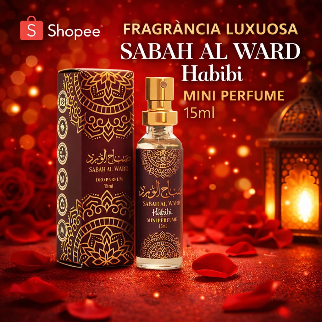 Perfume Feminino 15ml Sabah Al Ward | Alta Fixação | Inspiração Importado Luxo