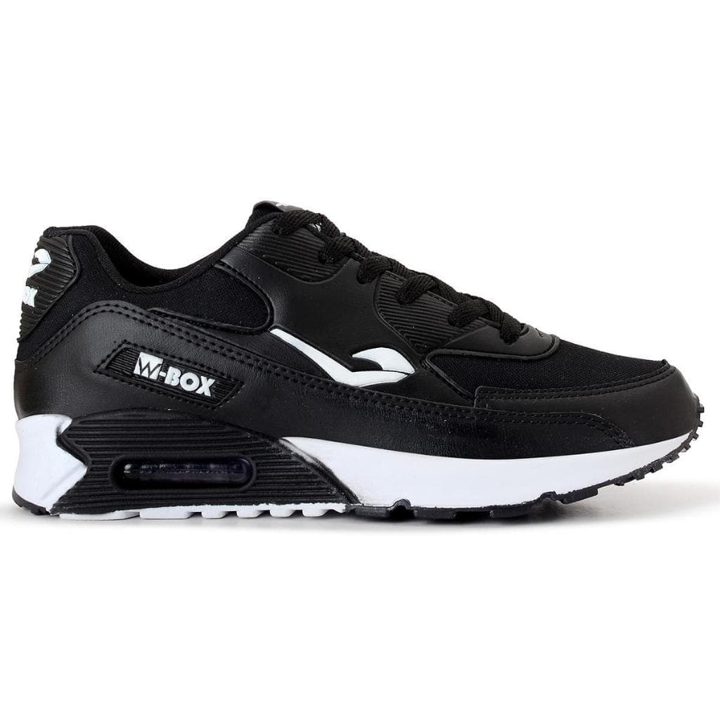Tenis BRANCO VERMELHO Wbox 90 Masculino Promocao Esportivo Confortavel Academia Casual