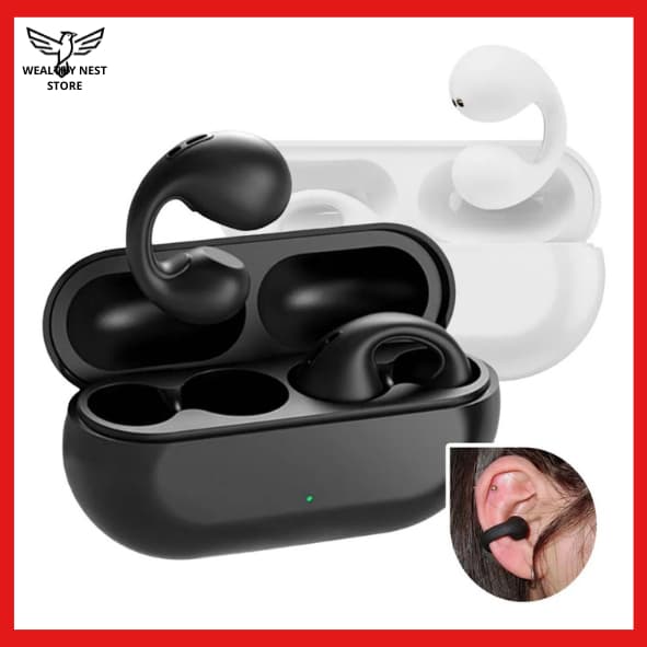 Fone De Ouvido Bluetooth Auricular Esportivo Sem Fio Earcuffs Fone Brinco Argola