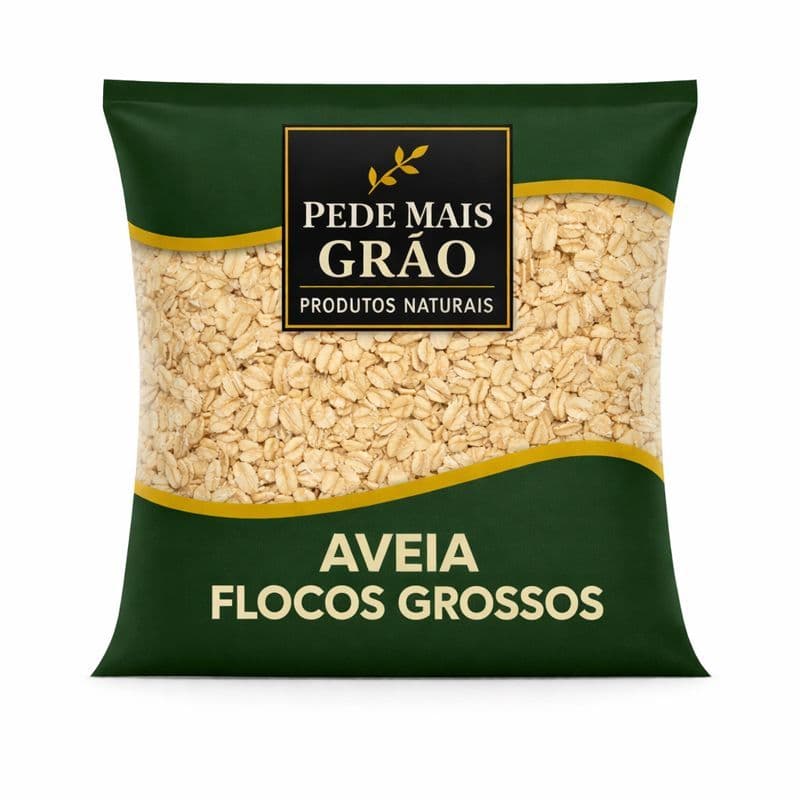Aveia em Flocos Grossos Pede Mais Grão – 100% Natural