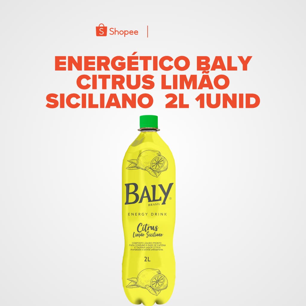 Energético Baly Citrus limão siciliano  2L 1unid