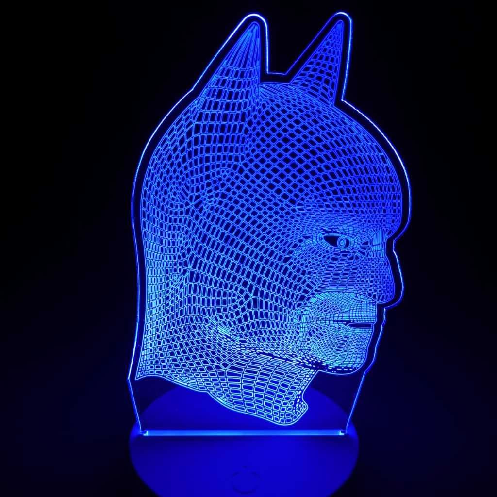 Abajur Luminária Batman Batmam liga da justiça homem morcego Led 3D Ac0366 presente criativo luz noturna decoração bebê