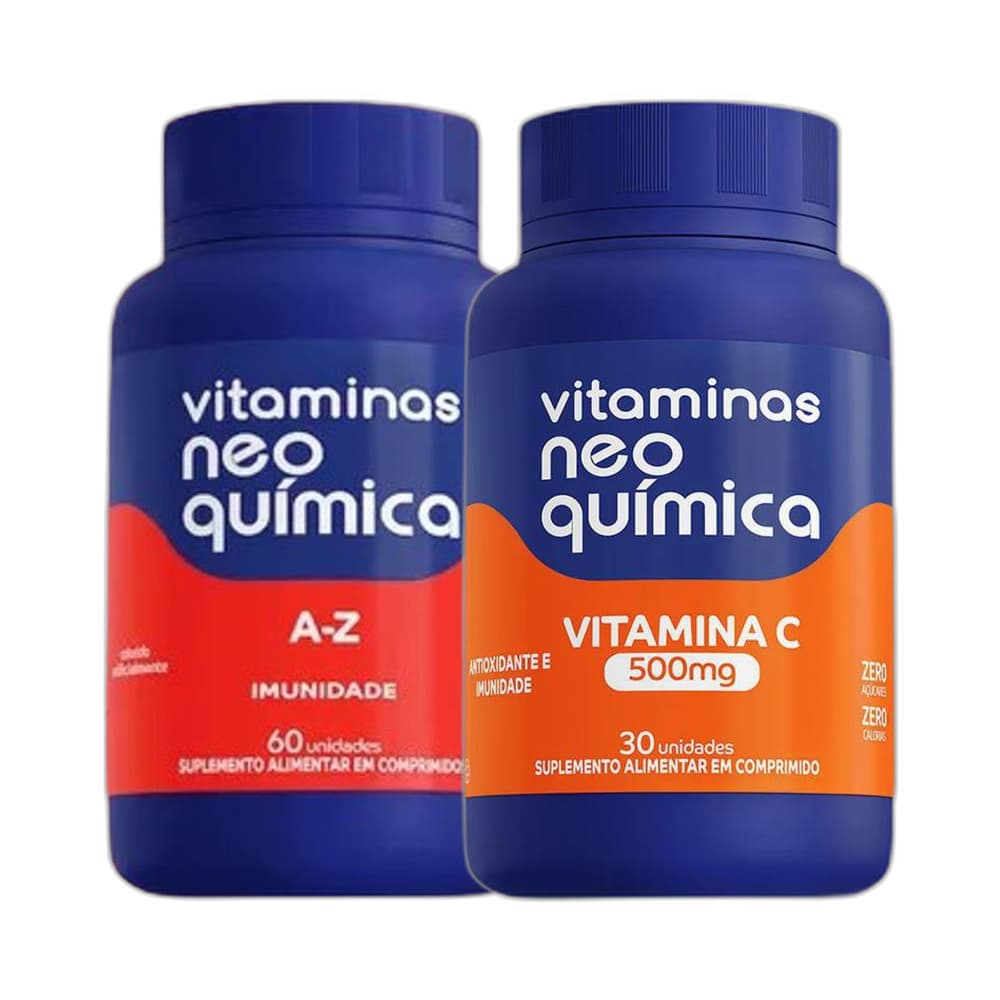 Vitaminas A-Z 60 cpr +Vitamina C 30 cpr - Neo Quimica