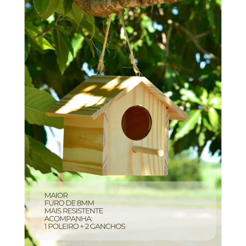 Ninho Silvestre Para Pássaros Casa Casinha Para Aves