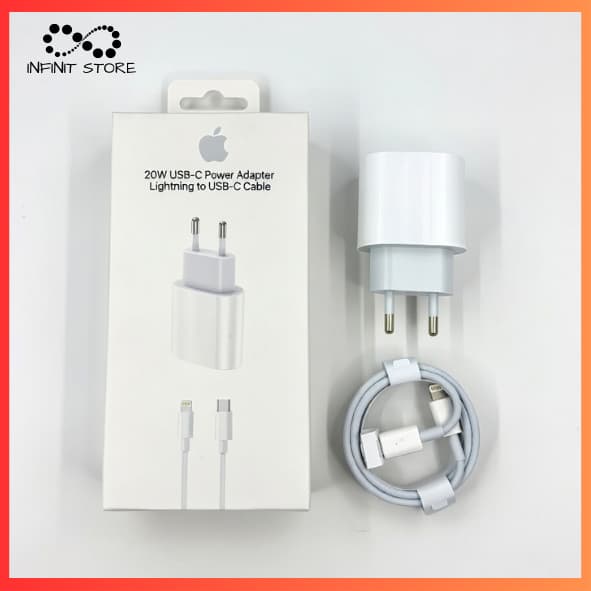 Kit Carregador Fonte+Cabo 20W Tipo C Para Iphone Carregamento Rápido 11 12 13 14 Plus PRO MAX
