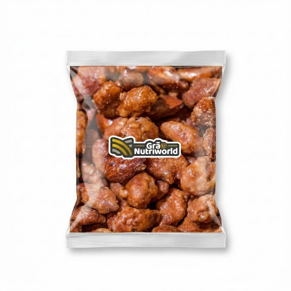 Castanha De Caju Caramelizada C/ Leite Condensado Saudável Crocante 200g 500g 1kg
