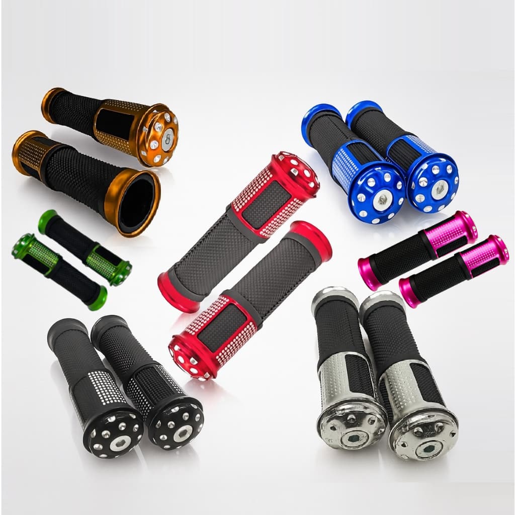 Manopla Luvinha Luva Punho Esportiva Alumínio Antiderrapante Universal Moto Honda Yamaha Cores