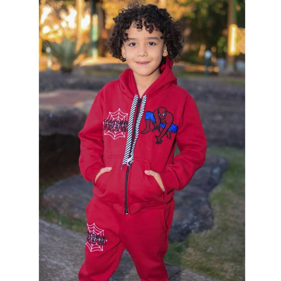 Conjunto infantil moletom flanelado menino para o dia a dia de {2 ao 12} Inverno Estiloso com, Capuz e ziper