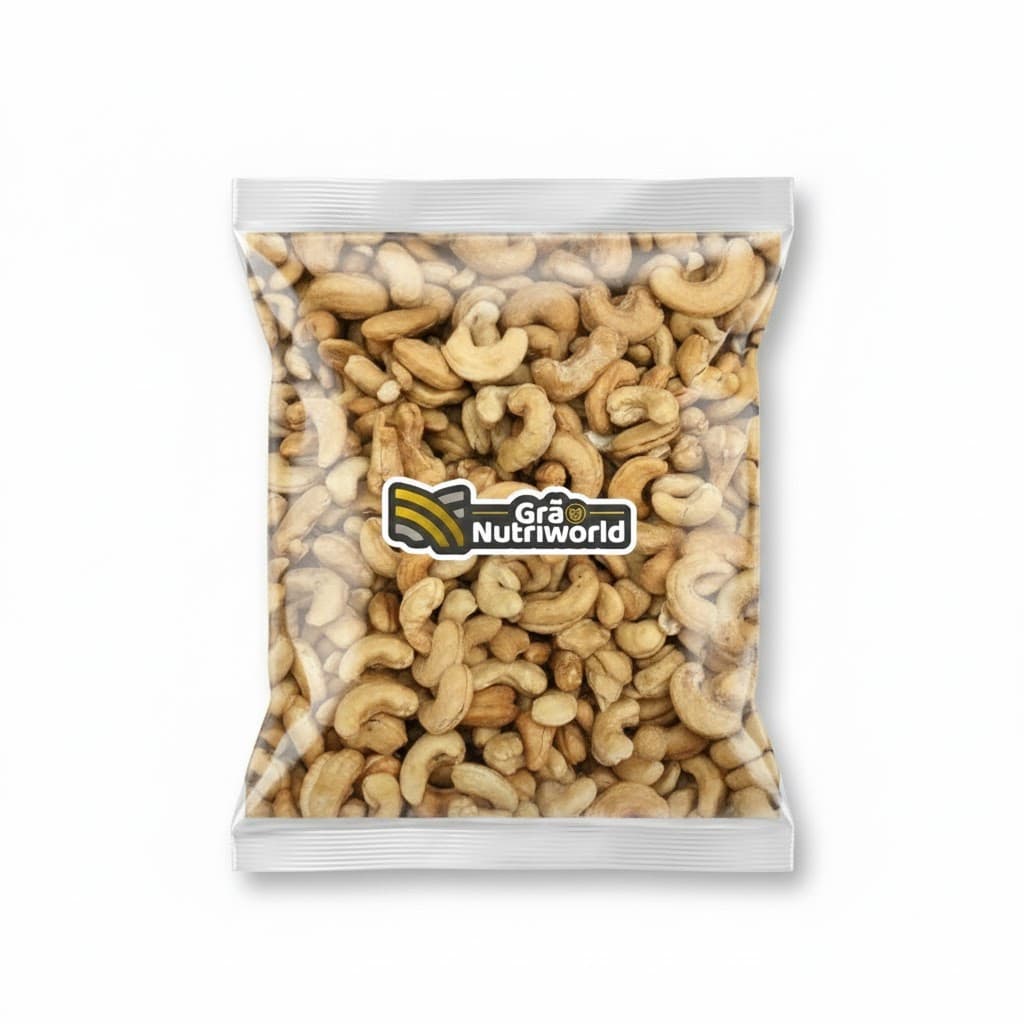 Castanha De Caju Grande Torrada Sem Sal Snack Saudável 200g 500g 1kg