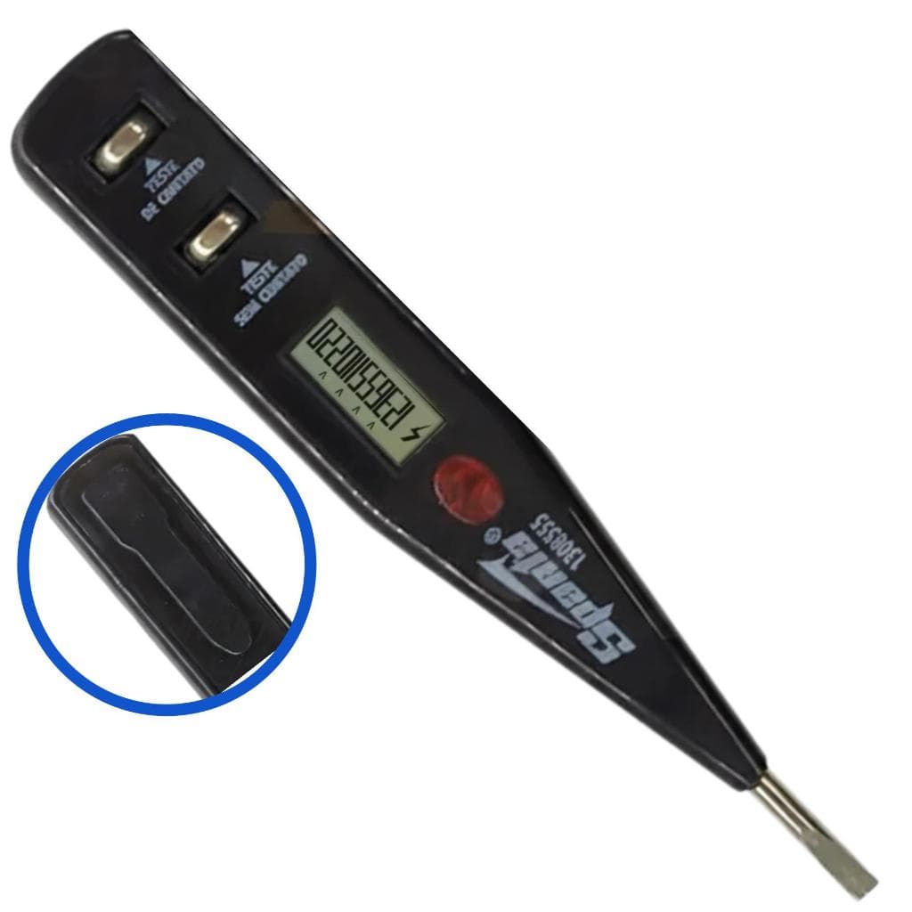 Chave Teste Caneta Voltagem Ca/cc 12v A 250v Display Digital MultiTeste Elétrica
