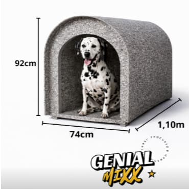 Casinha  Madeira Ecológica Reciclada N6  Cachorro Cães Gatos Casa Pet Casinha N6 Grande