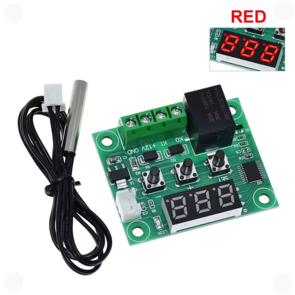 Termostato W1209 Controlador de Temperatura Digital 12V Módulo