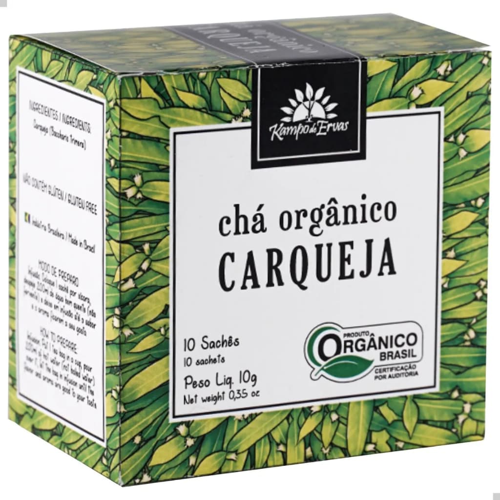 Chá Orgânico Carqueja Baccharis 10 Sachês Kampo De Ervas