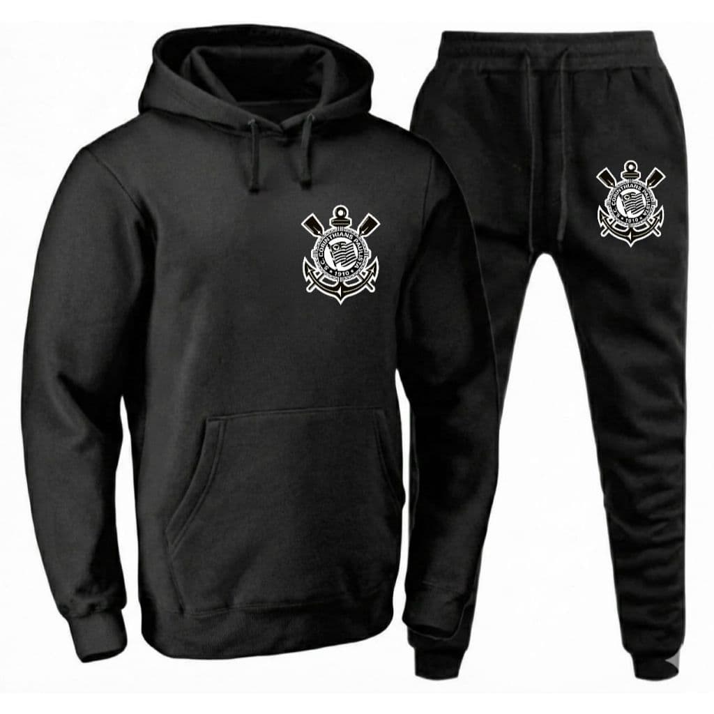 Conjunto Moletom Blusa+Calça Times Unissex Modelo Canguru ENVIO IMEDIATO