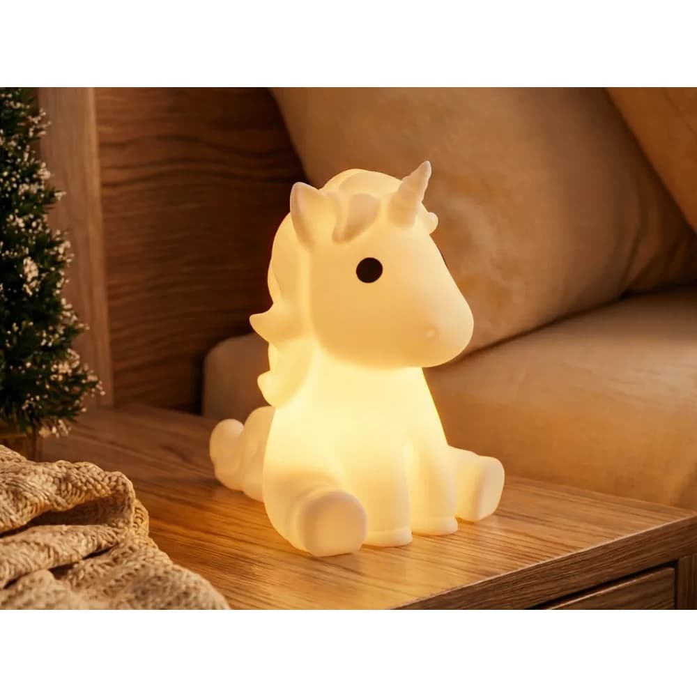 MINI Luminária Infantil Unicórnio Vela LED/decoração quarto de criança/luminária fofa/decoração quarto de bebê