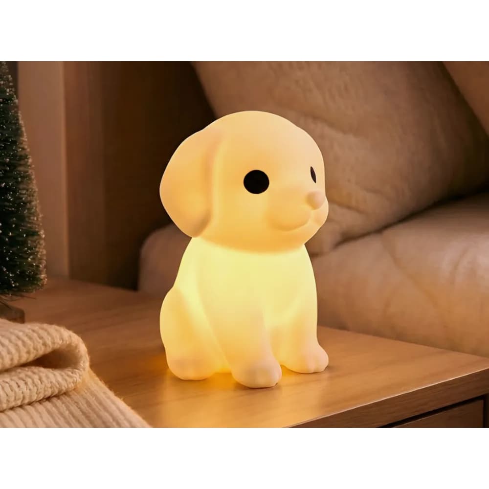 MINI Luminária Infantil Cachorrinho Vela LED/decoração quarto de criança/luminária fofa/decoração quarto de bebê