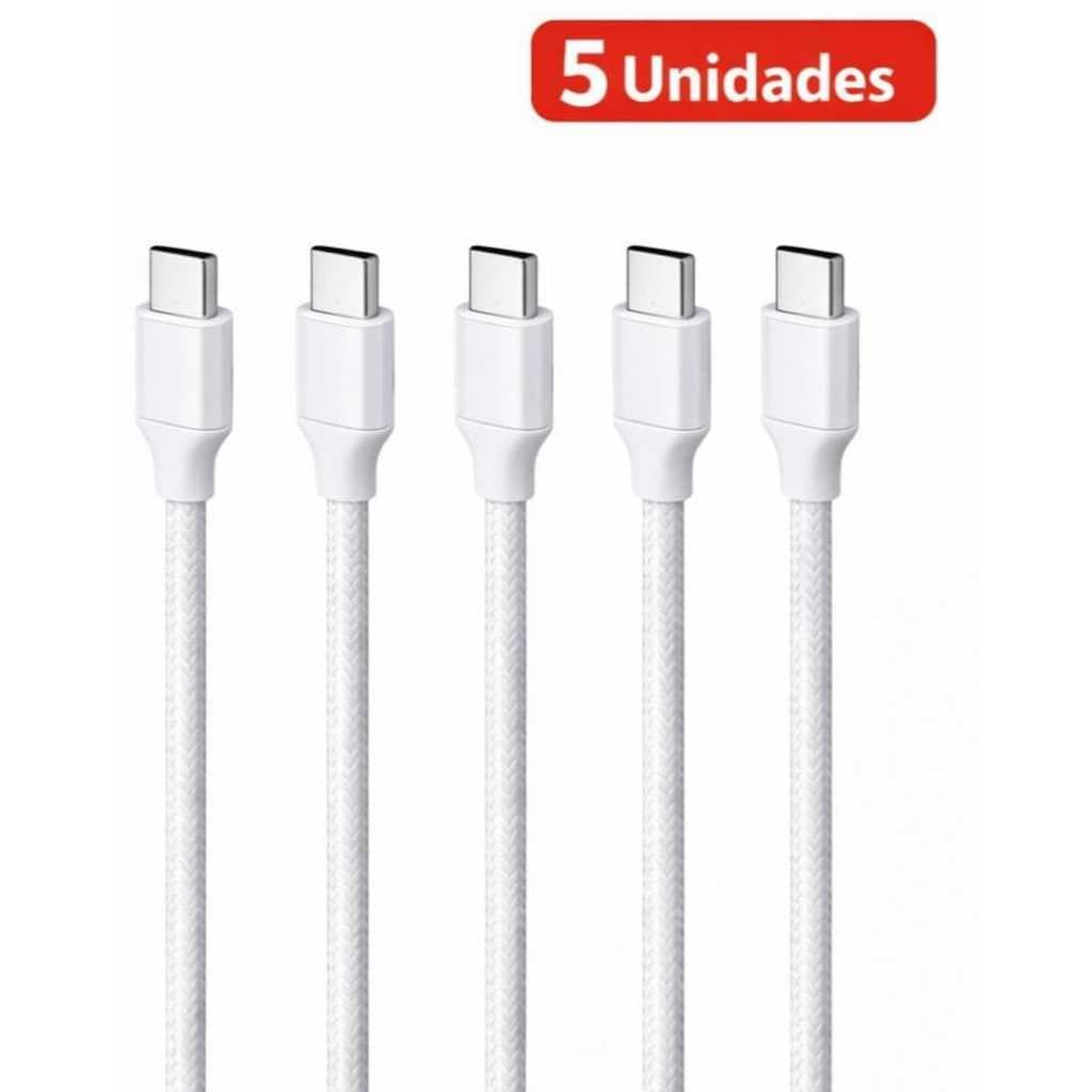 5 Cabos Tipo C para USB Compatível IOS 1 Metro Turbo Carregamento Rápido Alta Qualidade