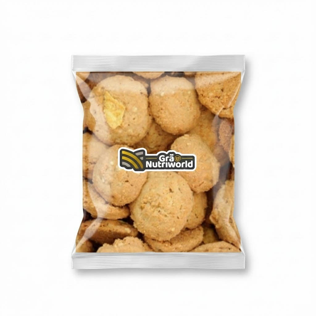 Biscoito Cookies De Linhaça E Castanha Caju Premium Saudável 200g 500g 1kg